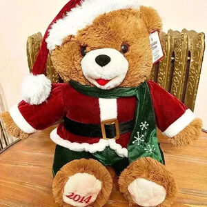 DanDee 2014 Holiday Time Red Green Collectible Christmas Toy Teddy Bear 20”